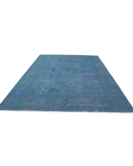 Onyx 9' 0" X 11' 5" Hand Knotted Wool Rug 9' 0" X 11' 5" (274 X 348) / Blue / Wool