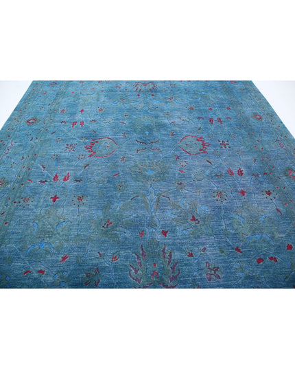 Onyx 9' 0" X 11' 5" Hand Knotted Wool Rug 9' 0" X 11' 5" (274 X 348) / Blue / Wool