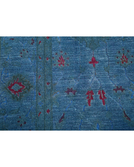 Onyx 9' 0" X 11' 5" Hand Knotted Wool Rug 9' 0" X 11' 5" (274 X 348) / Blue / Wool