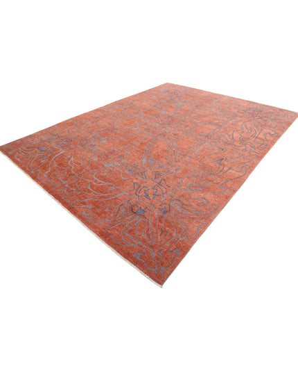 Onyx 8' 9" X 11' 10" Hand Knotted Wool Rug 8' 9" X 11' 10" (267 X 361) / Pink / Wool