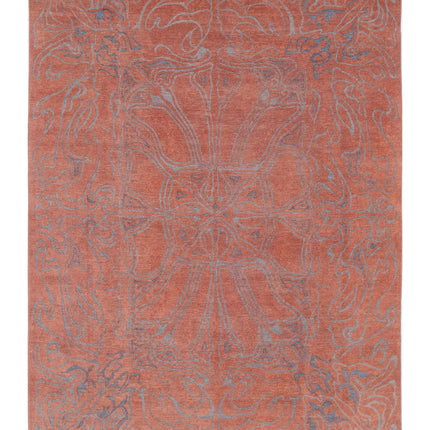 Onyx 8' 9" X 11' 10" Hand Knotted Wool Rug 8' 9" X 11' 10" (267 X 361) / Pink / Wool