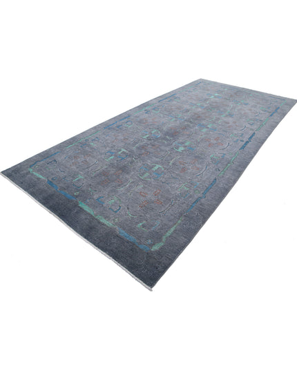 Onyx 6' 3" X 13' 6" Hand Knotted Wool Rug 6' 3" X 13' 6" (191 X 411) / Grey / Wool