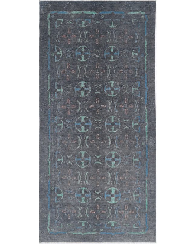 Onyx 6' 3" X 13' 6" Hand Knotted Wool Rug 6' 3" X 13' 6" (191 X 411) / Grey / Wool
