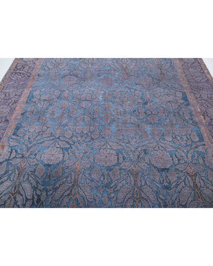 Onyx 8' 0" X 10' 1" Hand Knotted Wool Rug 8' 0" X 10' 1" (244 X 307) / Blue / Wool