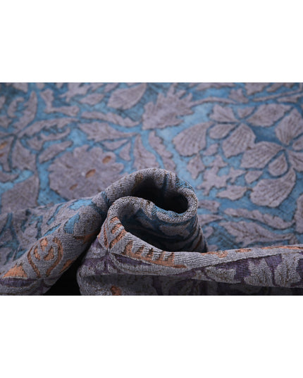 Onyx 8' 0" X 10' 1" Hand Knotted Wool Rug 8' 0" X 10' 1" (244 X 307) / Blue / Wool