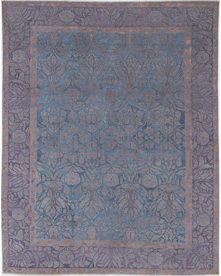 Onyx 8' 0" X 10' 1" Hand Knotted Wool Rug 8' 0" X 10' 1" (244 X 307) / Blue / Wool