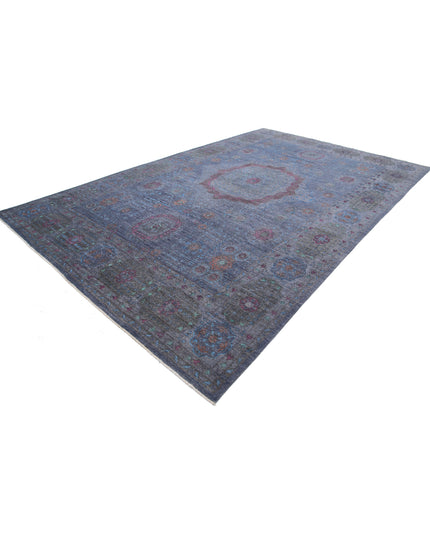 Onyx 9' 8" X 15' 7" Hand Knotted Wool Rug 9' 8" X 15' 7" (295 X 475) / Blue / Wool