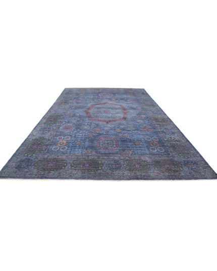 Onyx 9' 8" X 15' 7" Hand Knotted Wool Rug 9' 8" X 15' 7" (295 X 475) / Blue / Wool