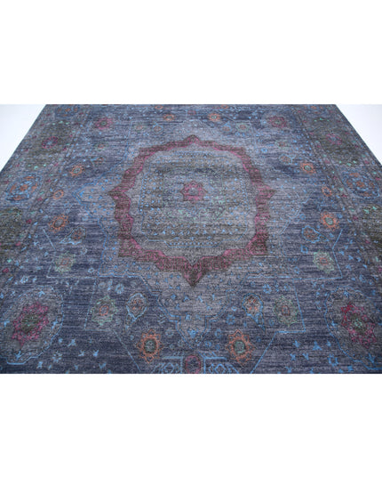 Onyx 9' 8" X 15' 7" Hand Knotted Wool Rug 9' 8" X 15' 7" (295 X 475) / Blue / Wool