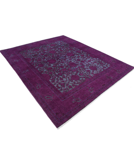 Onyx 7' 10" X 9' 5" Hand Knotted Wool Rug 7' 10" X 9' 5" (239 X 287) / Purple / Wool