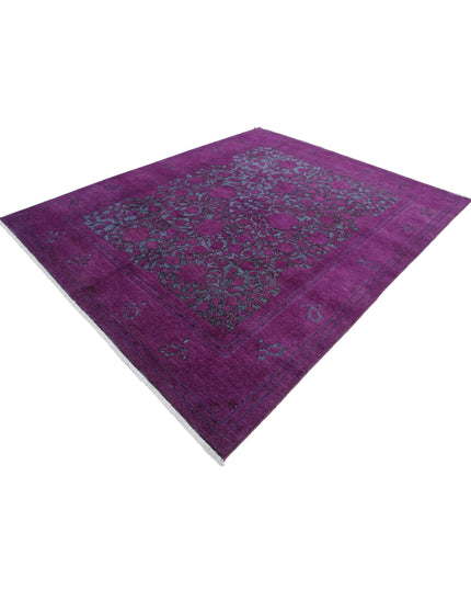 Onyx 7' 10" X 9' 5" Hand Knotted Wool Rug 7' 10" X 9' 5" (239 X 287) / Purple / Wool