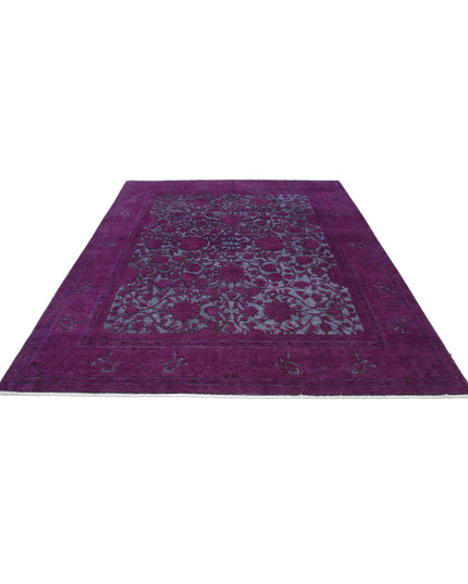 Onyx 7' 10" X 9' 5" Hand Knotted Wool Rug 7' 10" X 9' 5" (239 X 287) / Purple / Wool