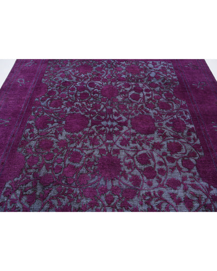 Onyx 7' 10" X 9' 5" Hand Knotted Wool Rug 7' 10" X 9' 5" (239 X 287) / Purple / Wool