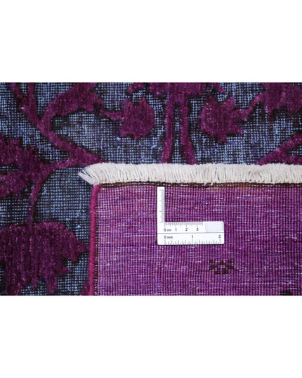 Onyx 7' 10" X 9' 5" Hand Knotted Wool Rug 7' 10" X 9' 5" (239 X 287) / Purple / Wool