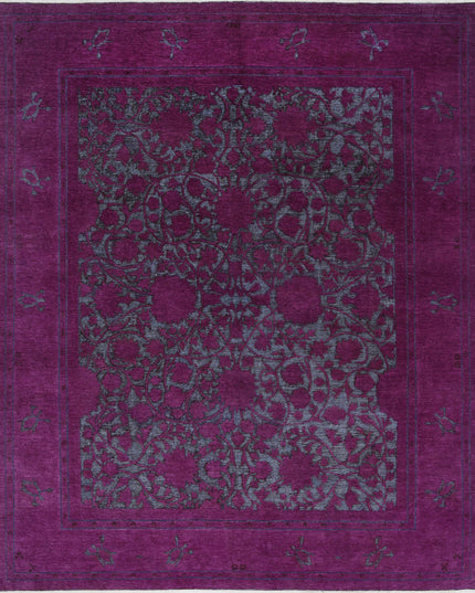 Onyx 7' 10" X 9' 5" Hand Knotted Wool Rug 7' 10" X 9' 5" (239 X 287) / Purple / Wool