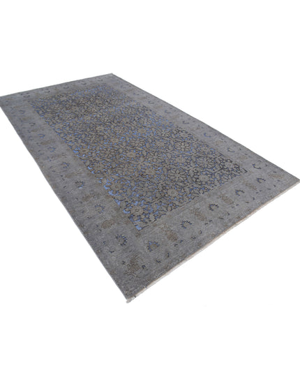 Onyx 5' 9" X 10' 0" Hand Knotted Wool Rug 5' 9" X 10' 0" (175 X 305) / Blue / Wool