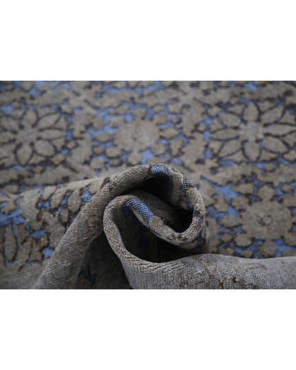 Onyx 5' 9" X 10' 0" Hand Knotted Wool Rug 5' 9" X 10' 0" (175 X 305) / Blue / Wool