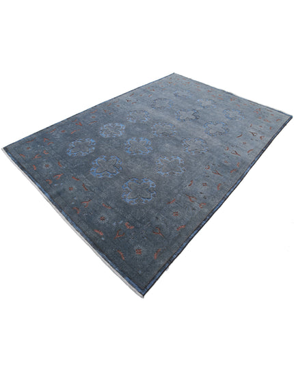 Onyx 6' 1" X 8' 11" Hand Knotted Wool Rug 6' 1" X 8' 11" (185 X 272) / Grey / Wool