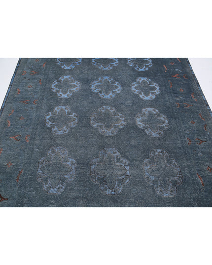 Onyx 6' 1" X 8' 11" Hand Knotted Wool Rug 6' 1" X 8' 11" (185 X 272) / Grey / Wool