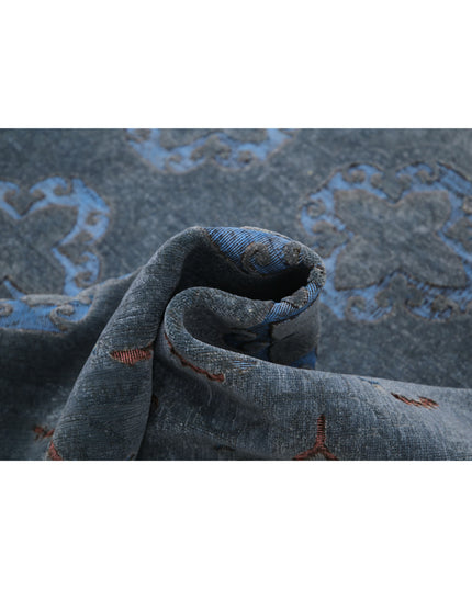 Onyx 6' 1" X 8' 11" Hand Knotted Wool Rug 6' 1" X 8' 11" (185 X 272) / Grey / Wool