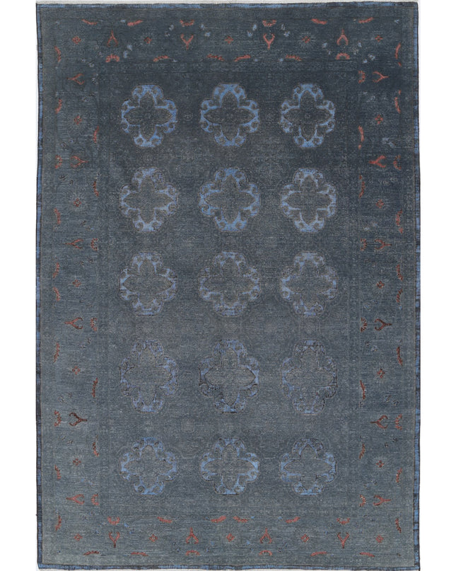 Onyx 6' 1" X 8' 11" Hand Knotted Wool Rug 6' 1" X 8' 11" (185 X 272) / Grey / Wool