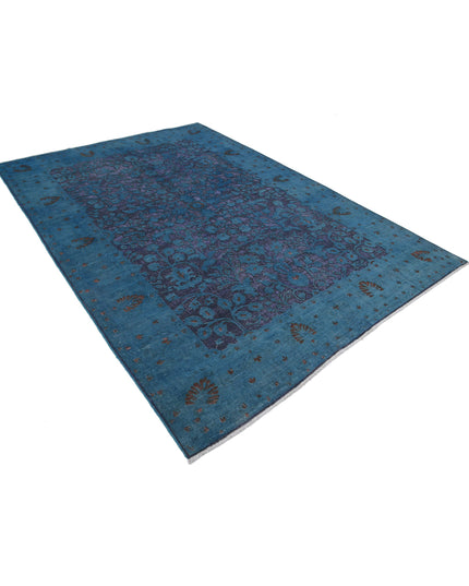 Onyx 6' 11" X 9' 8" Hand Knotted Wool Rug 6' 11" X 9' 8" (211 X 295) / Blue / Wool