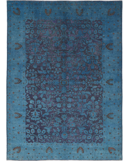 Onyx 6' 11" X 9' 8" Hand Knotted Wool Rug 6' 11" X 9' 8" (211 X 295) / Blue / Wool
