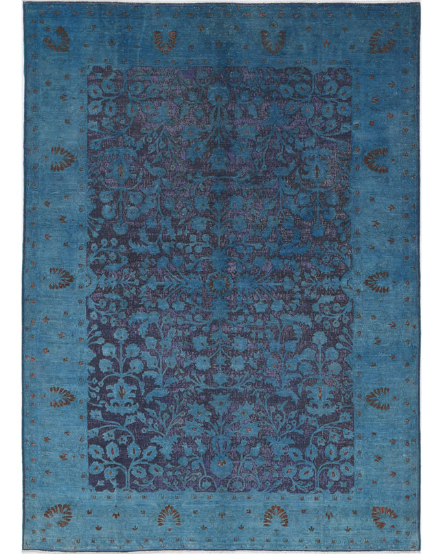 Onyx 6' 11" X 9' 8" Hand Knotted Wool Rug 6' 11" X 9' 8" (211 X 295) / Blue / Wool