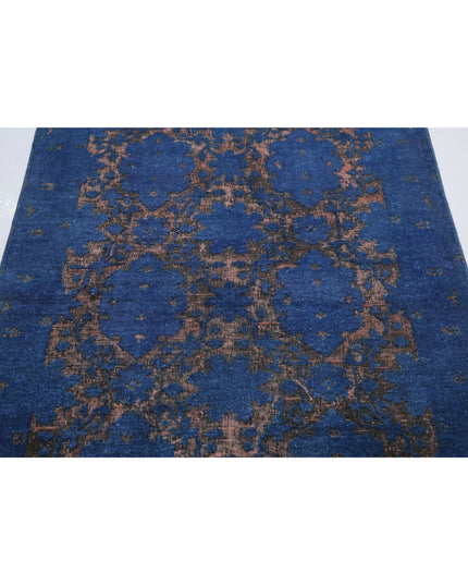 Onyx 3' 10" X 5' 8" Hand Knotted Wool Rug 3' 10" X 5' 8" (117 X 173) / Blue / Wool