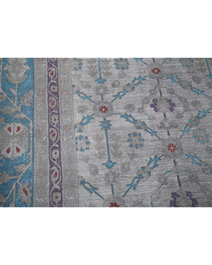 Onyx 11' 11" X 14' 10" Hand Knotted Wool Rug 11' 11" X 14' 10" (363 X 452) / Grey / Wool