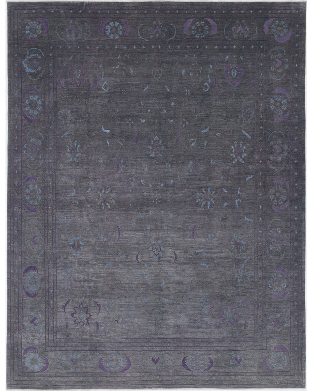 Onyx 11' 9" X 14' 11" Hand Knotted Wool Rug 11' 9" X 14' 11" (358 X 455) / Grey / Wool