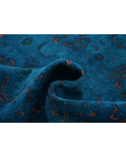 Onyx 5' 5" X 7' 7" Hand Knotted Wool Rug 5' 5" X 7' 7" (165 X 231) / Teal / Wool