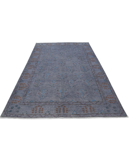 Onyx 6' 0" X 9' 0" Hand Knotted Wool Rug 6' 0" X 9' 0" (183 X 274) / Grey / Wool