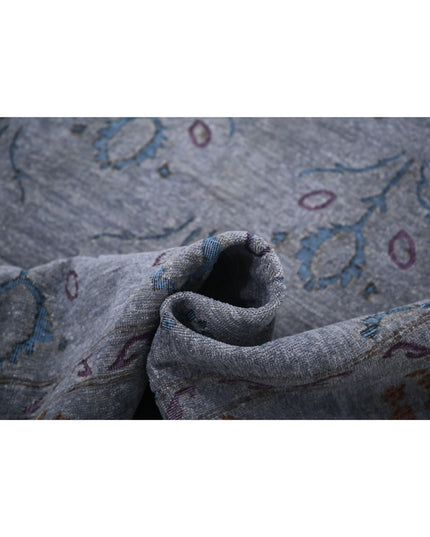 Onyx 6' 0" X 9' 0" Hand Knotted Wool Rug 6' 0" X 9' 0" (183 X 274) / Grey / Wool