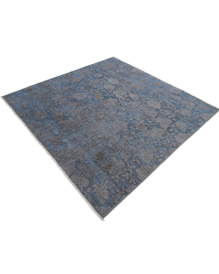 Onyx 6' 0" X 6' 1" Hand Knotted Wool Rug 6' 0" X 6' 1" (183 X 185) / Grey / Wool