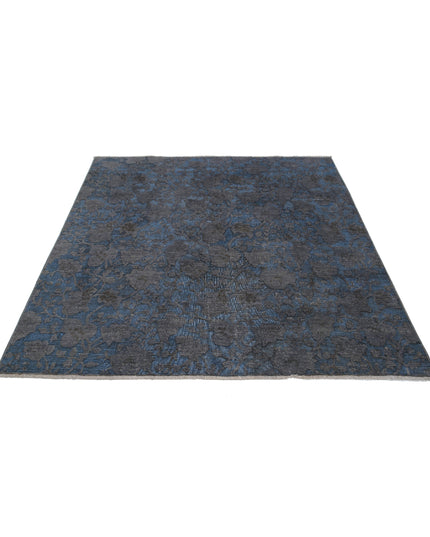 Onyx 6' 0" X 6' 1" Hand Knotted Wool Rug 6' 0" X 6' 1" (183 X 185) / Grey / Wool
