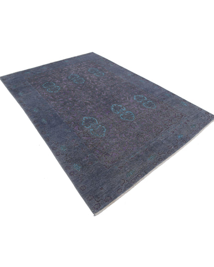Onyx 5' 10" X 8' 5" Hand Knotted Wool Rug 5' 10" X 8' 5" (178 X 257) / Grey / Wool
