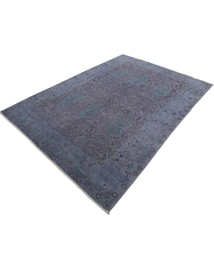 Onyx 5' 10" X 8' 5" Hand Knotted Wool Rug 5' 10" X 8' 5" (178 X 257) / Grey / Wool