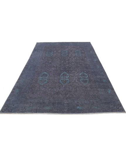 Onyx 5' 10" X 8' 5" Hand Knotted Wool Rug 5' 10" X 8' 5" (178 X 257) / Grey / Wool