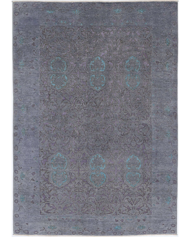 Onyx 5' 10" X 8' 5" Hand Knotted Wool Rug 5' 10" X 8' 5" (178 X 257) / Grey / Wool