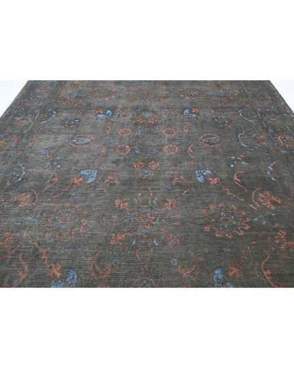 Onyx 9' 8" X 13' 9" Hand Knotted Wool Rug 9' 8" X 13' 9" (295 X 419) / Grey / Wool