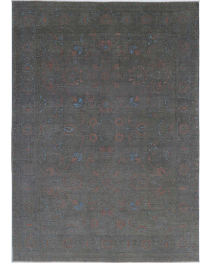 Onyx 9' 8" X 13' 9" Hand Knotted Wool Rug 9' 8" X 13' 9" (295 X 419) / Grey / Wool