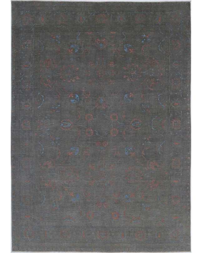 Onyx 9' 8" X 13' 9" Hand Knotted Wool Rug 9' 8" X 13' 9" (295 X 419) / Grey / Wool