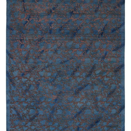 Onyx 10' 0" X 13' 2" Hand Knotted Wool Rug 10' 0" X 13' 2" (305 X 401) / Blue / Wool