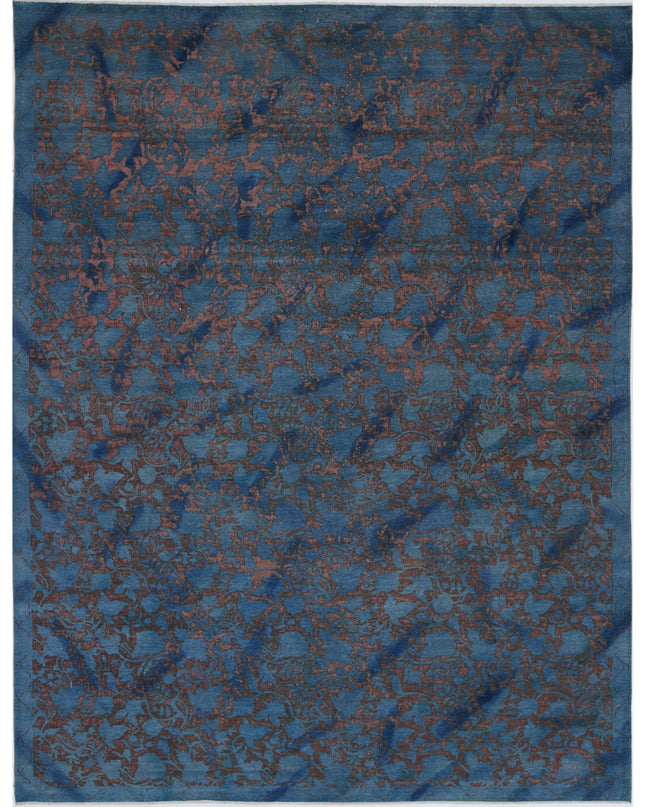 Onyx 10' 0" X 13' 2" Hand Knotted Wool Rug 10' 0" X 13' 2" (305 X 401) / Blue / Wool