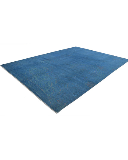 Onyx 9' 7" X 13' 3" Hand Knotted Wool Rug 9' 7" X 13' 3" (292 X 404) / Blue / Wool