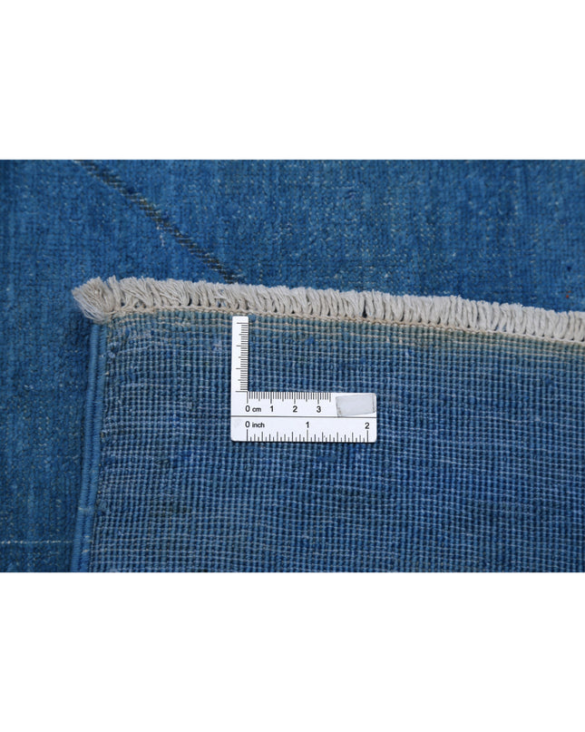 Onyx 9' 7" X 13' 3" Hand Knotted Wool Rug 9' 7" X 13' 3" (292 X 404) / Blue / Wool