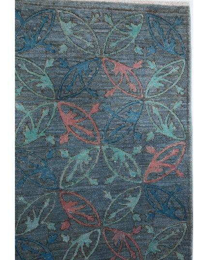 Onyx 6' 10" X 9' 0" Hand Knotted Wool Rug 6' 10" X 9' 0" (208 X 274) / Blue / Wool