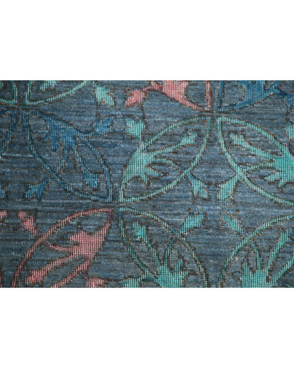 Onyx 6' 10" X 9' 0" Hand Knotted Wool Rug 6' 10" X 9' 0" (208 X 274) / Blue / Wool