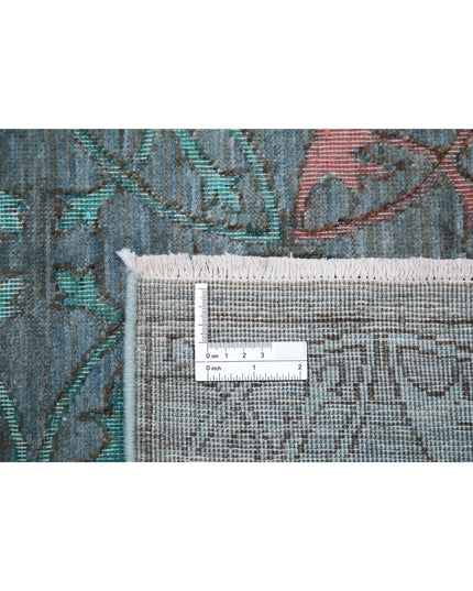 Onyx 6' 10" X 9' 0" Hand Knotted Wool Rug 6' 10" X 9' 0" (208 X 274) / Blue / Wool